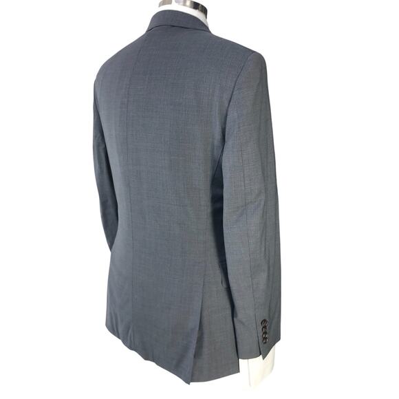 Ralph Lauren Mens Size 38R Suit 2 Piece Drop 6 Micro Check Gray Stretch 2 Button - Picture 11 of 16